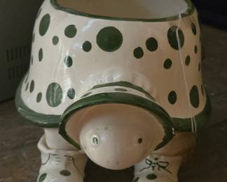 Whimsical Turtle Planter