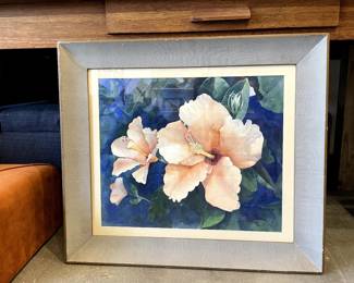 Hibiscus original watercolor painting