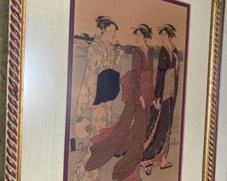 Framed Asian art