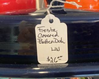 Fiesta Covered butter dish