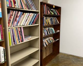 More shelving units and quilt/sewing books