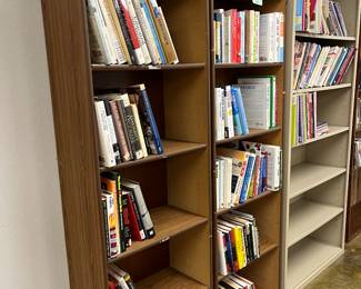 All shelving units are for sale