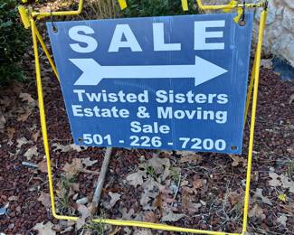 Follow our yellow and blue signs