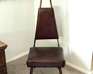 Vintage Pearl Wick Valet Dressing Chair Mens Butler Mid Century Modern Accessor