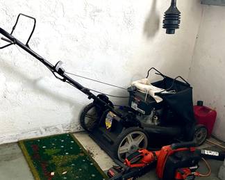 This is a Poulan Pro lawn mower with a Kohler XT675 engine. Has Leaf Bag