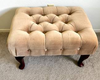Vtg Tufted Cocktail Ottoman