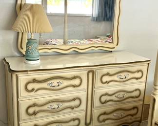 FRENCH PROVINCIAL DRESSER W/MIRROR