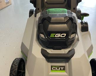 Virtually new, battery powered self-propelled mower