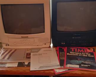 Panasonic and Emerson VHS tv's