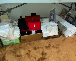 More fabric and linens below