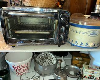 Oster toaster oven and Rival crock pot
