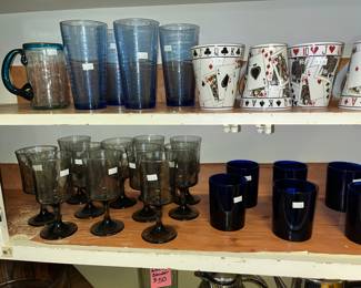 Lots of unique glassware!