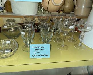 More Fostoria glasses