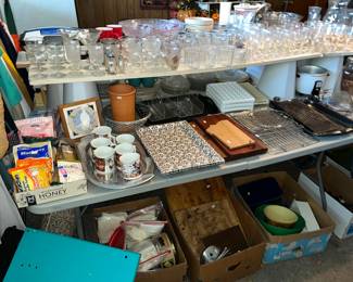 Glassware and kitchen