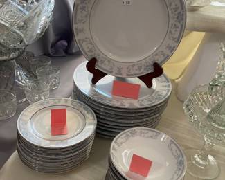 Sheffield "Blue Whisper" fine china set