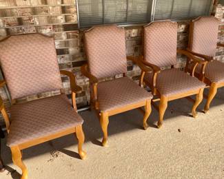 4 matching armchairs