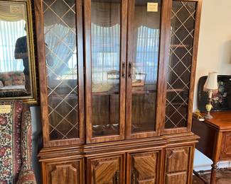 Tall vintage 4-door china cabinet - absolutely gorgeous!
