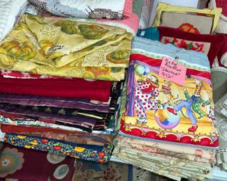Table runners, baby blankets