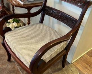 Antique mahogany arm chair