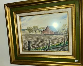 Painting signed Leeks 4/79