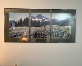 Triptych mountain photo
