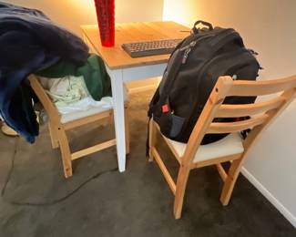 Cafe table with chairs