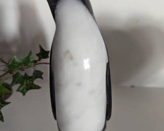 MCM Onyx, Marble and Bronze Penguim Statue