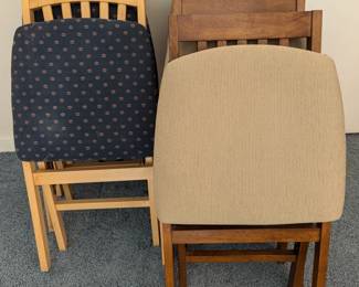 Stakmore chairs, 2 Sets of Four