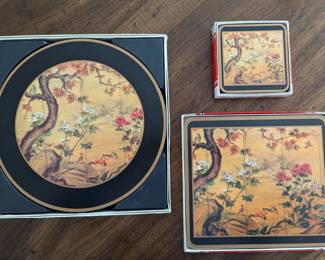 Pimpernel England Round Place Mats, Casserole Stands, Coasters Set