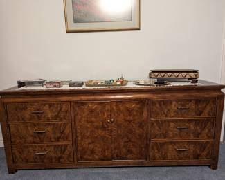 Vintage Burl Credenza