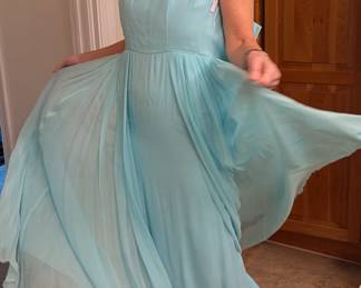 Vintage Chiffon Evening Gown