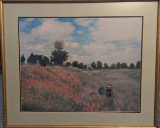 Claude Monet 'Field of Poppies' Musée Du Jeu De Paume, Paris Print