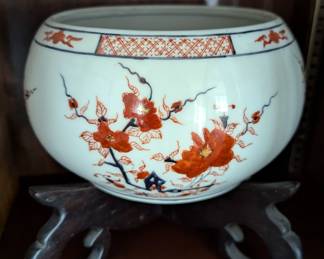 Vintage Imari Bowl on Stand
