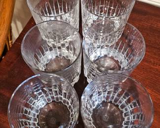 Baccarat Rotary Crystal Old Fashioned Whiskey Tumblers