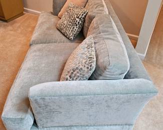 PASTEL BLUE Sofa and Loveseat in Velvet