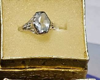 14kt and 10 kt gold rings. 
Peridot and Sapphire next to it are sold.