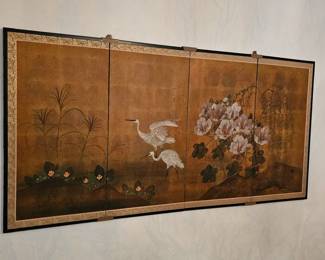 Asian Silk Wall Hanging.
