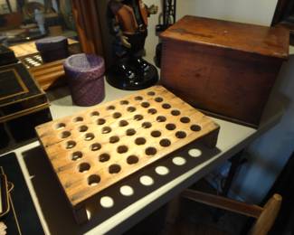 Antique Stackable Wooden Egg Rack