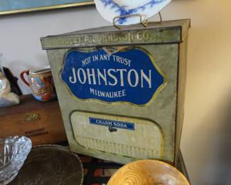 1940's Johnston Soda Crackers Display Box