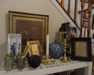 Blue & White Cherry Blossom Chinoiserie Melon Ginger Jar/Meiji period (1868-1912) Moriage Flower Vase