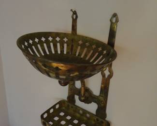 Copper Wall Mount Soap and Sponge Holder