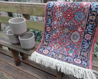 Heavy Clay Pots/Many Sizes of Karastan Rugs