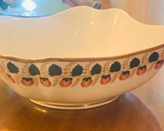hand painted porcelain bowl for Vista Alegre of Portugal