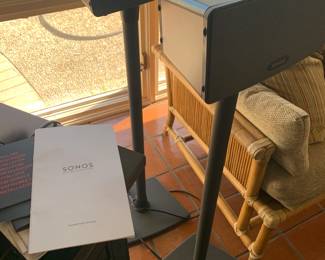 Sonos Surround Sound system -speakers on stands