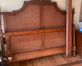 French design king bed frame--no mattresses