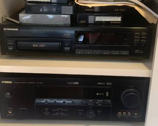 Yamaha and Pioneer stereo system