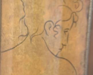 framed Picasso print