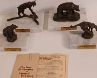 Philip R. Goodwin " The Lost Sculptures" with marble stand.
