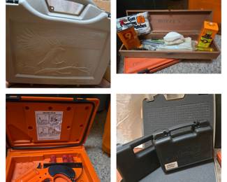 Gun cases, there are some BBs and other gun related accessories