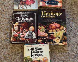 Vintage cookbooks and other beautiful books